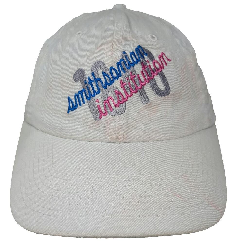 Perrin Baseball Cap White One Size 150th Anniversary Smithsonian Institution Hat